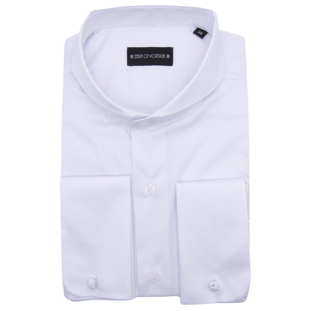 Camisa Clássica Branca (Off White) Punho Duplo