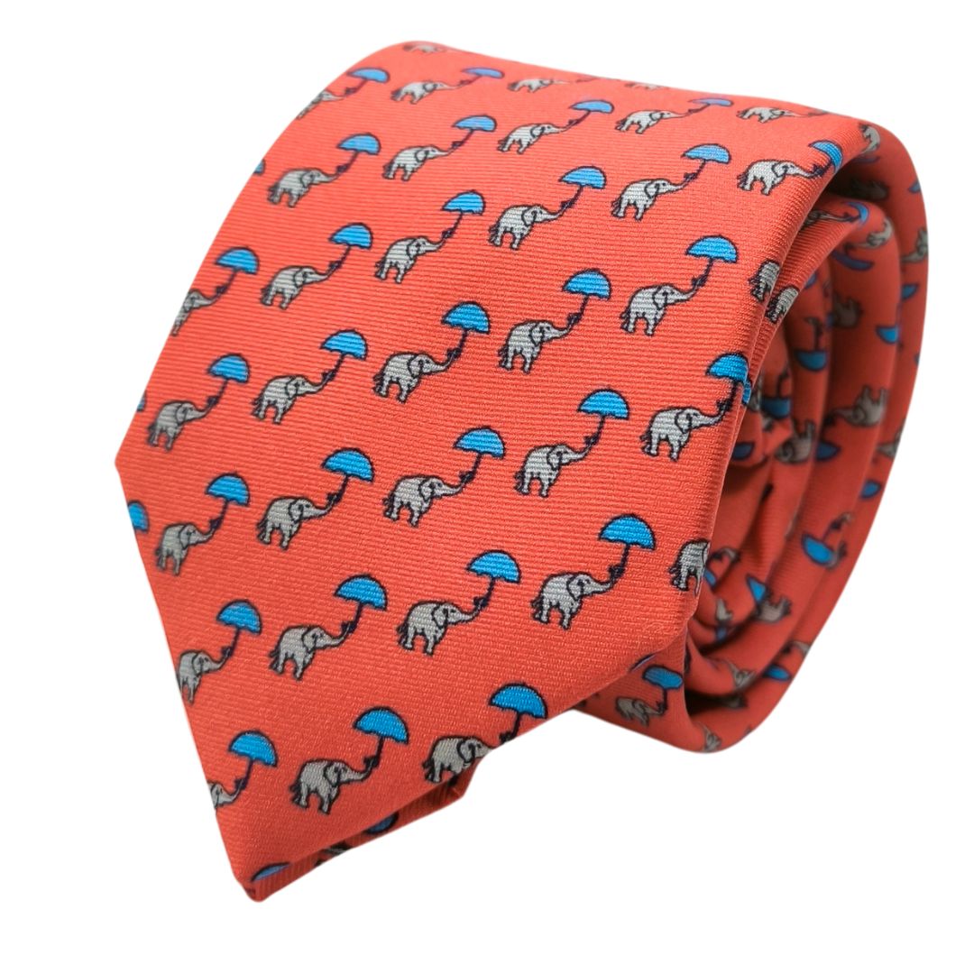 Gravata Print Elefante