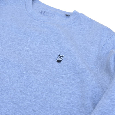Sweater Cinza Gola Redonda