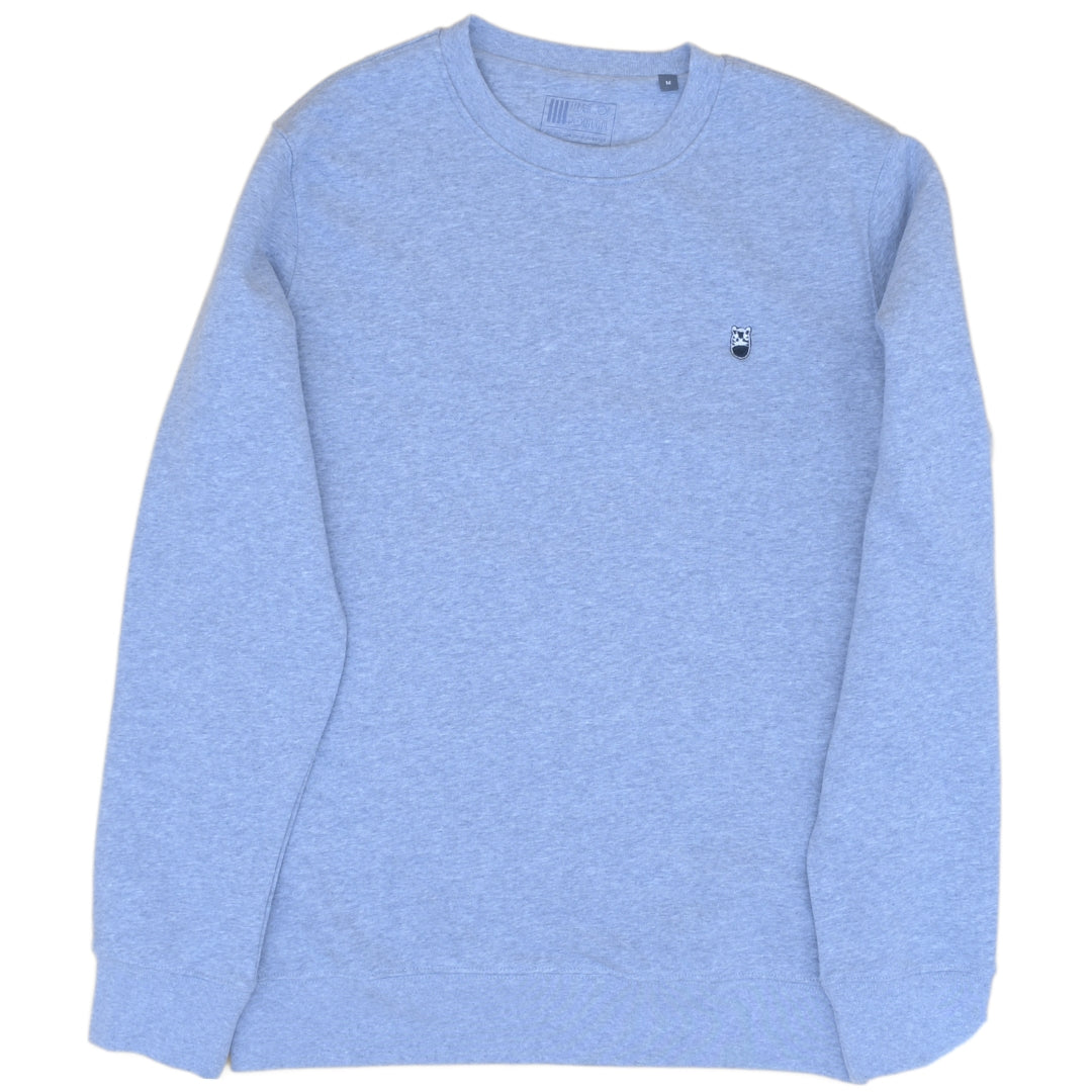 Sweater Cinza Gola Redonda