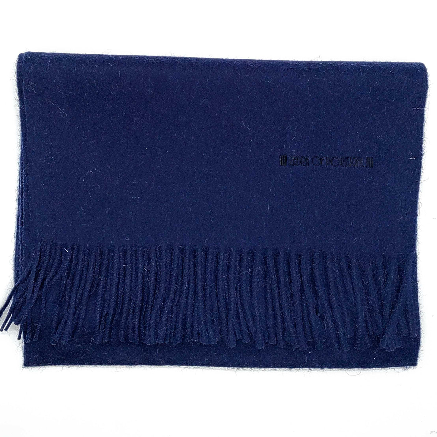 Cachecol 100% Lã Azul Escuro