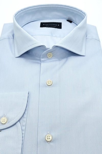Camisa Azul Falsa Lisa