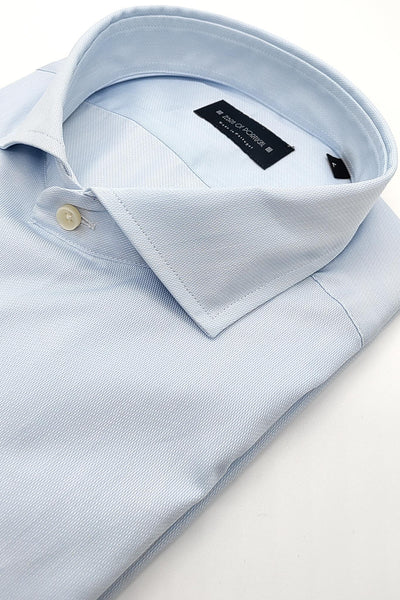 Camisa Azul Falsa Lisa