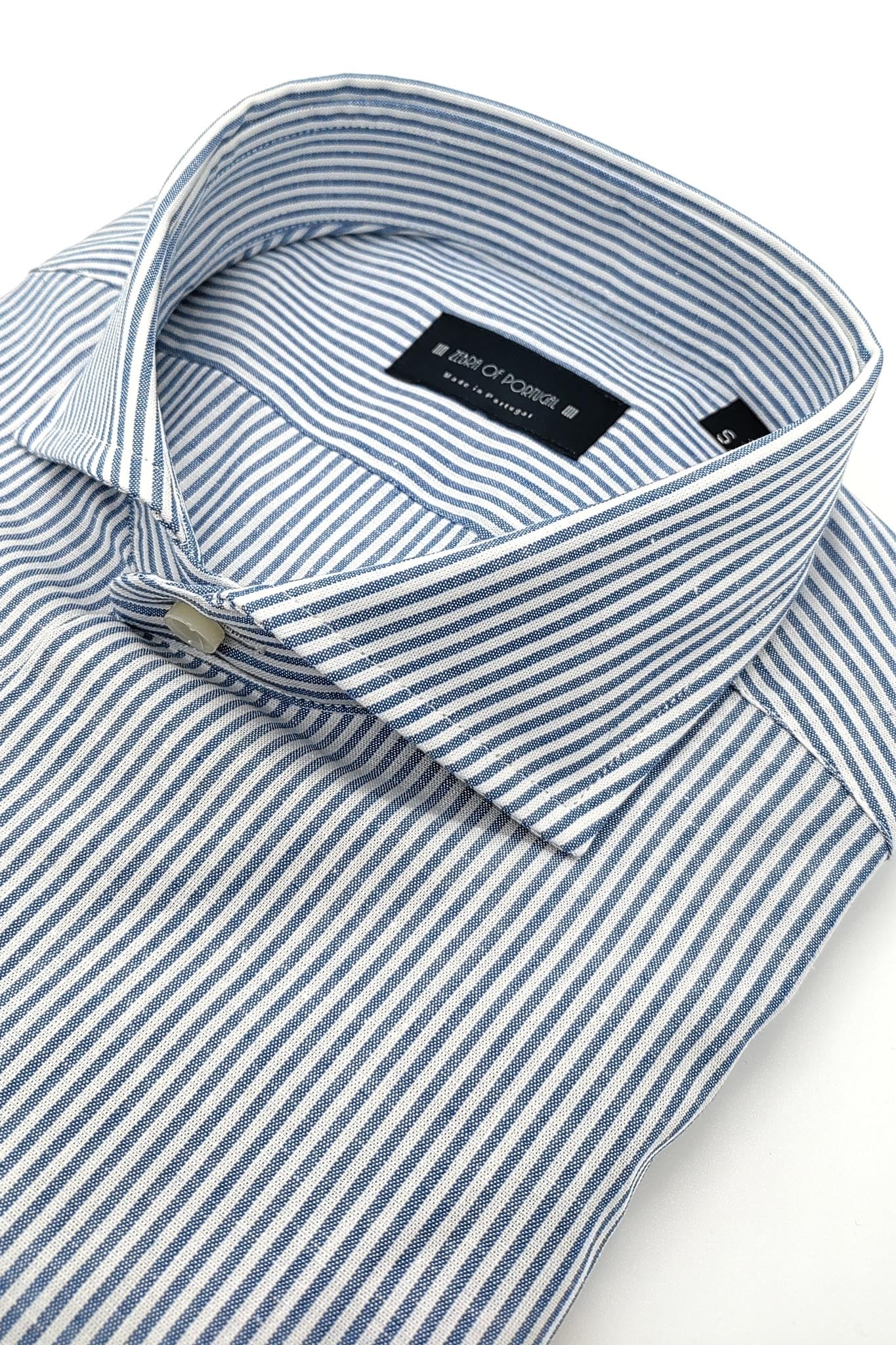 Camisa de Riscas de Linho