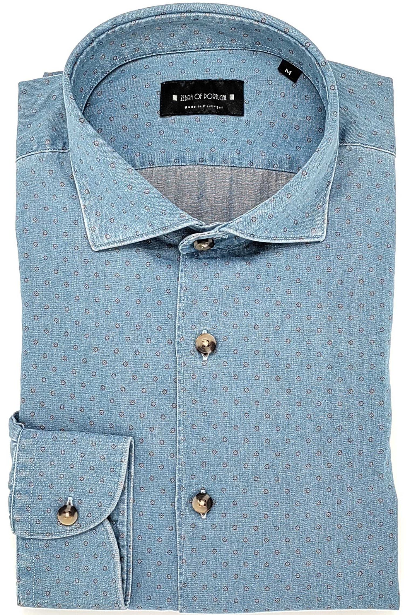 Camisa Denim com Print