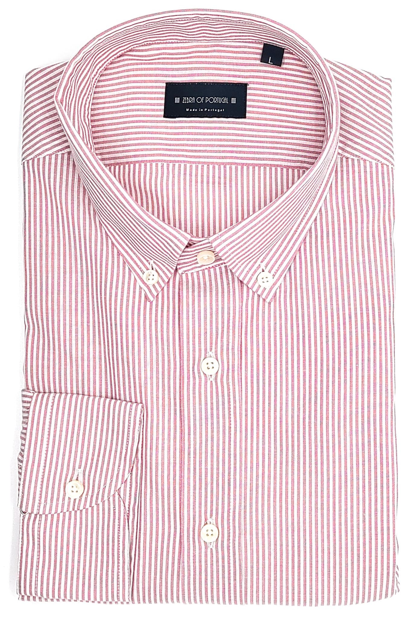 Camisa de Riscas Encarnadas