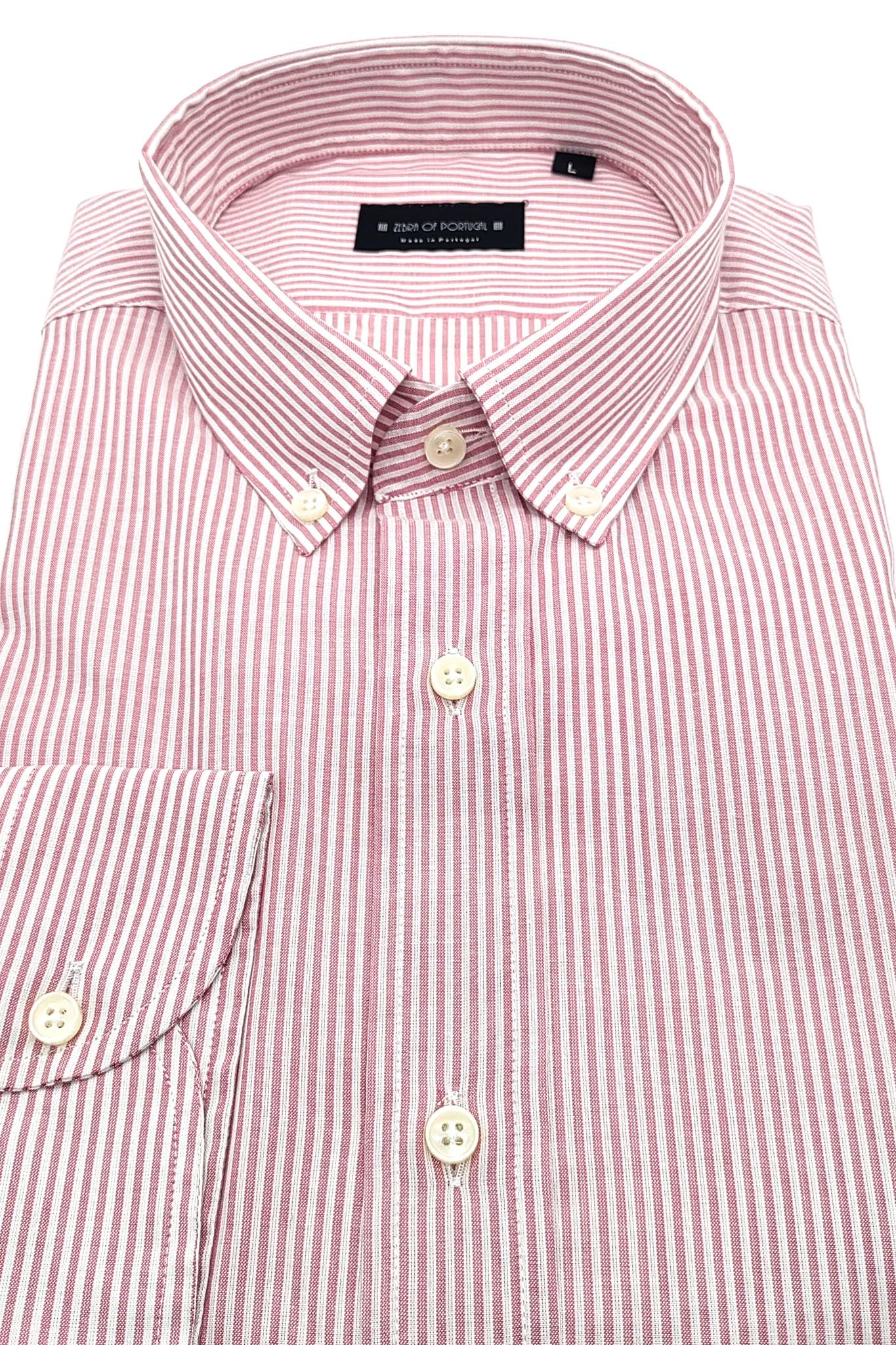 Camisa de Riscas Encarnadas