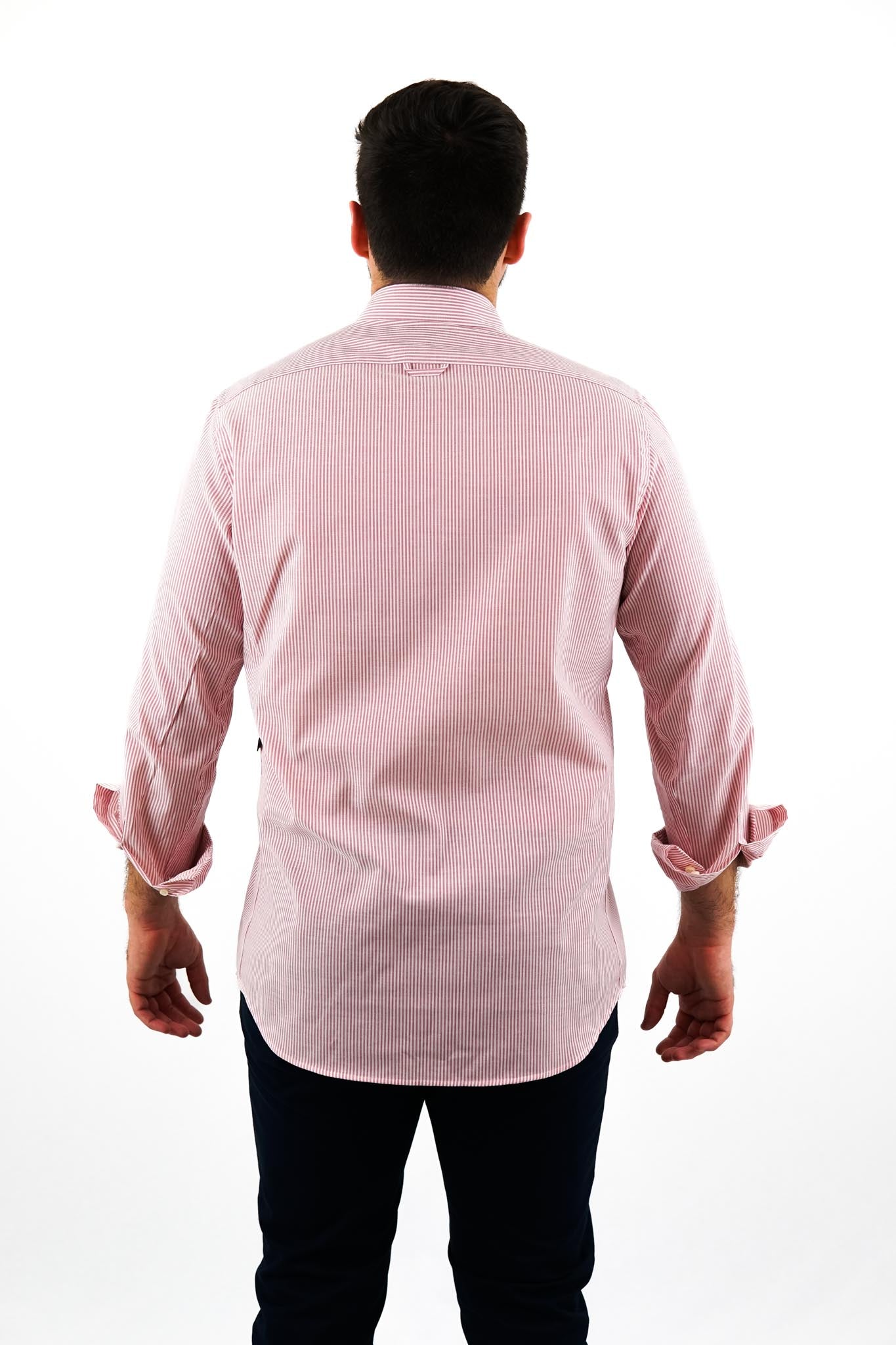 Camisa de Riscas Encarnadas
