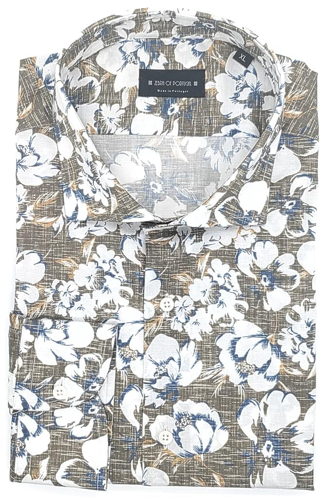 Camisa Com Print De Flores
