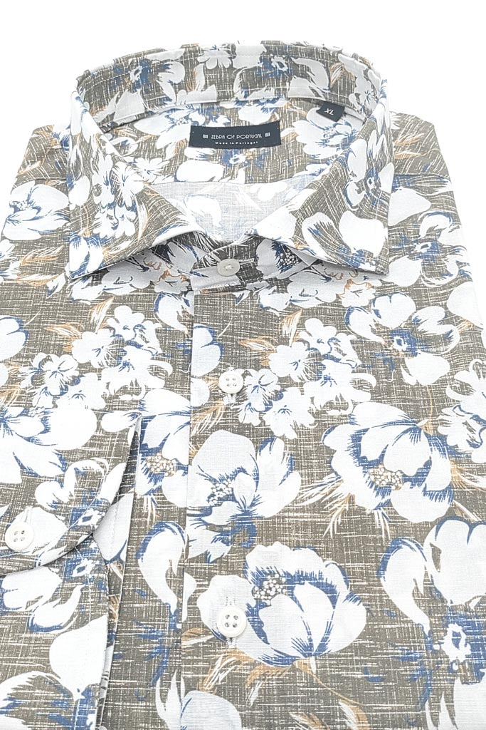 Camisa Com Print De Flores