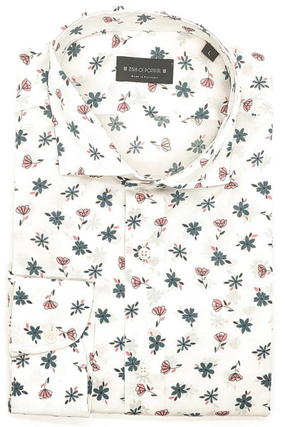 Camisa Com Print Micro Flores