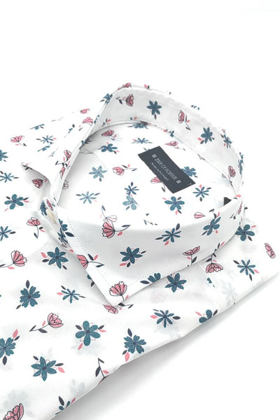 Camisa Com Print Micro Flores