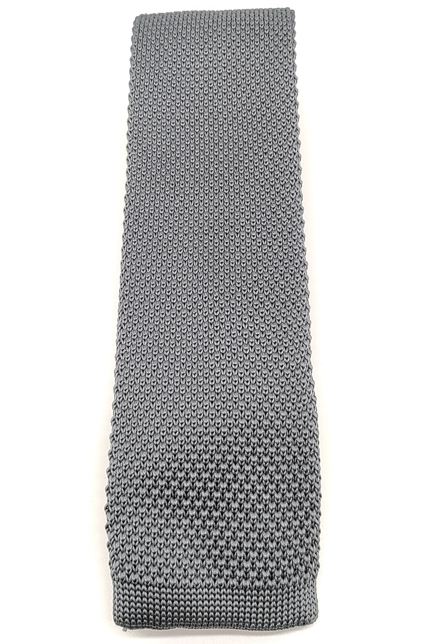 Gravata de Malha Cinza
