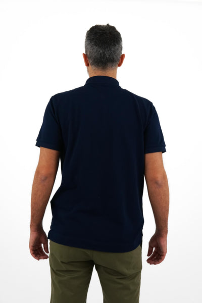 Polo Piquet Azul Escuro