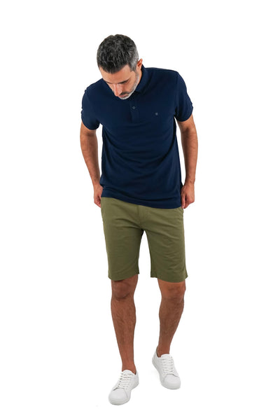 Polo Piquet Azul Escuro