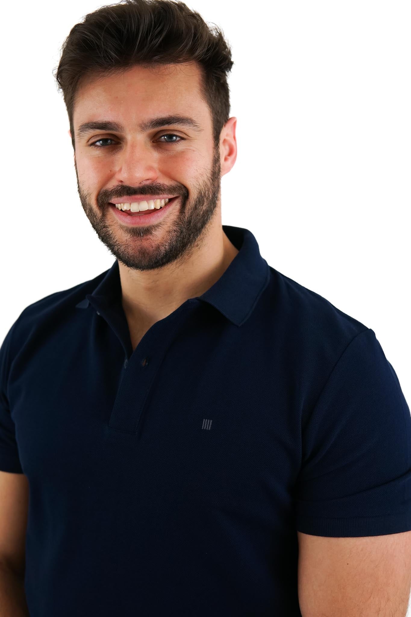 Polo Piquet Azul Escuro