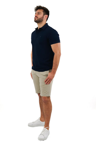 Polo Piquet Azul Escuro