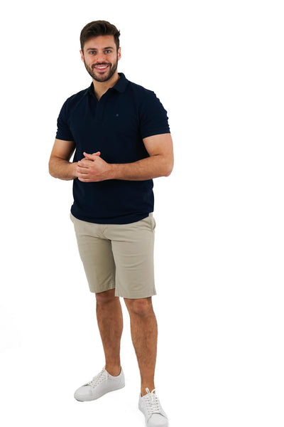 Polo Piquet Azul Escuro